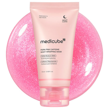 medicube Wrapping Mask PDRN Caffeine front view with packaging