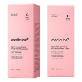 medicube Wrapping Mask PDRN Caffeine glowing skin after use