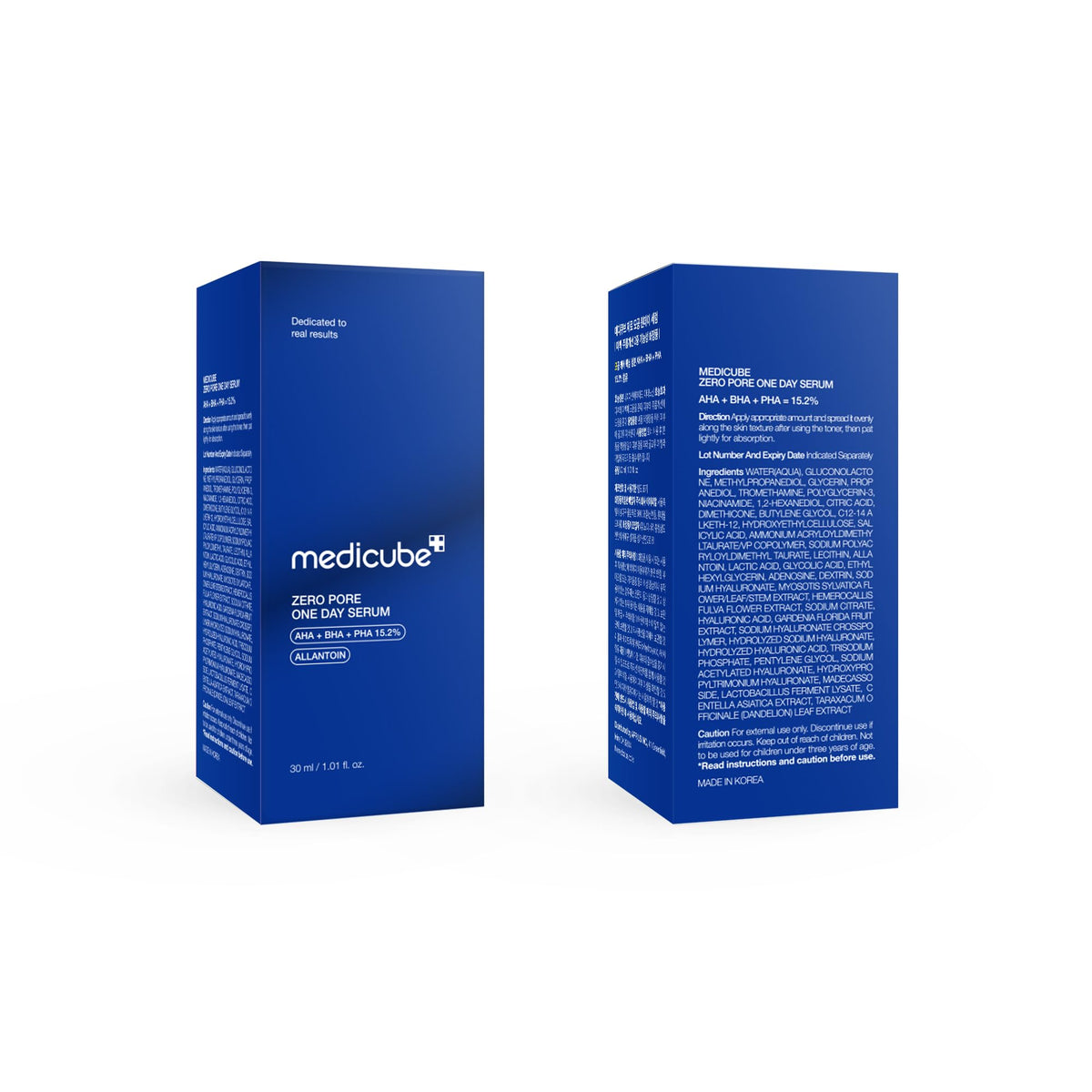 Medicube Zero Pore Serum with skincare products