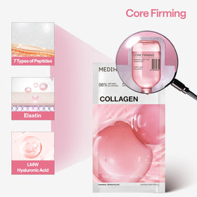 MEDIHEAL Collagen Essential Face Sheet Mask in use