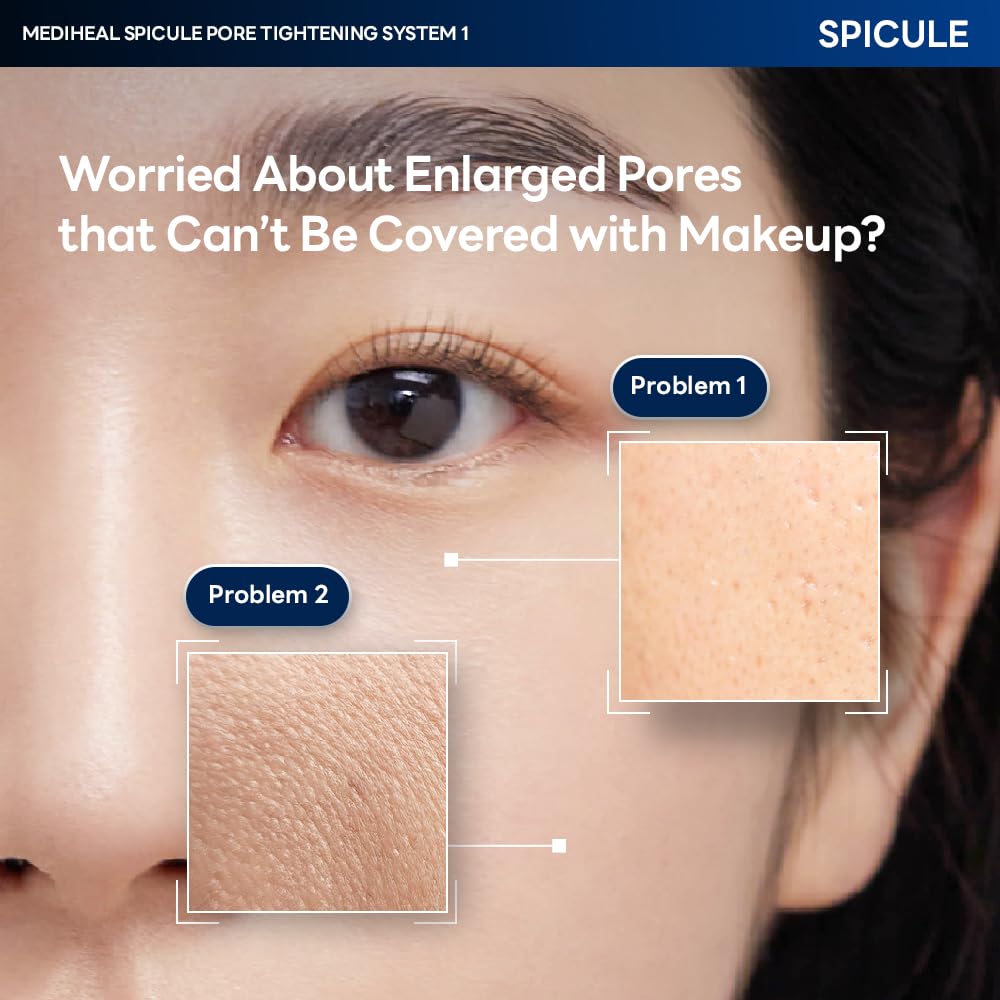MEDIHEAL Collagen Spicule ampoule and gel mask side view