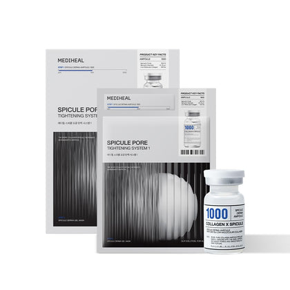MEDIHEAL Collagen Spicule Hydrogel Mask Set packaging front view