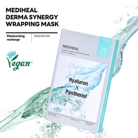 MEDIHEAL Derma Synergy Wrapping Mask application on model