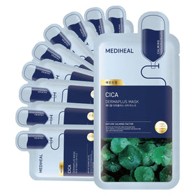 MEDIHEAL Dermaplus Cica Daily Calming Mask packaging front view