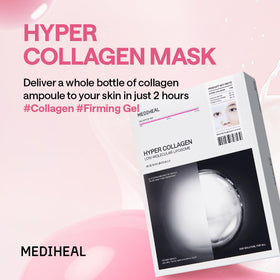 MEDIHEAL Hyper Collagen Mask hydrogel sheet close-up