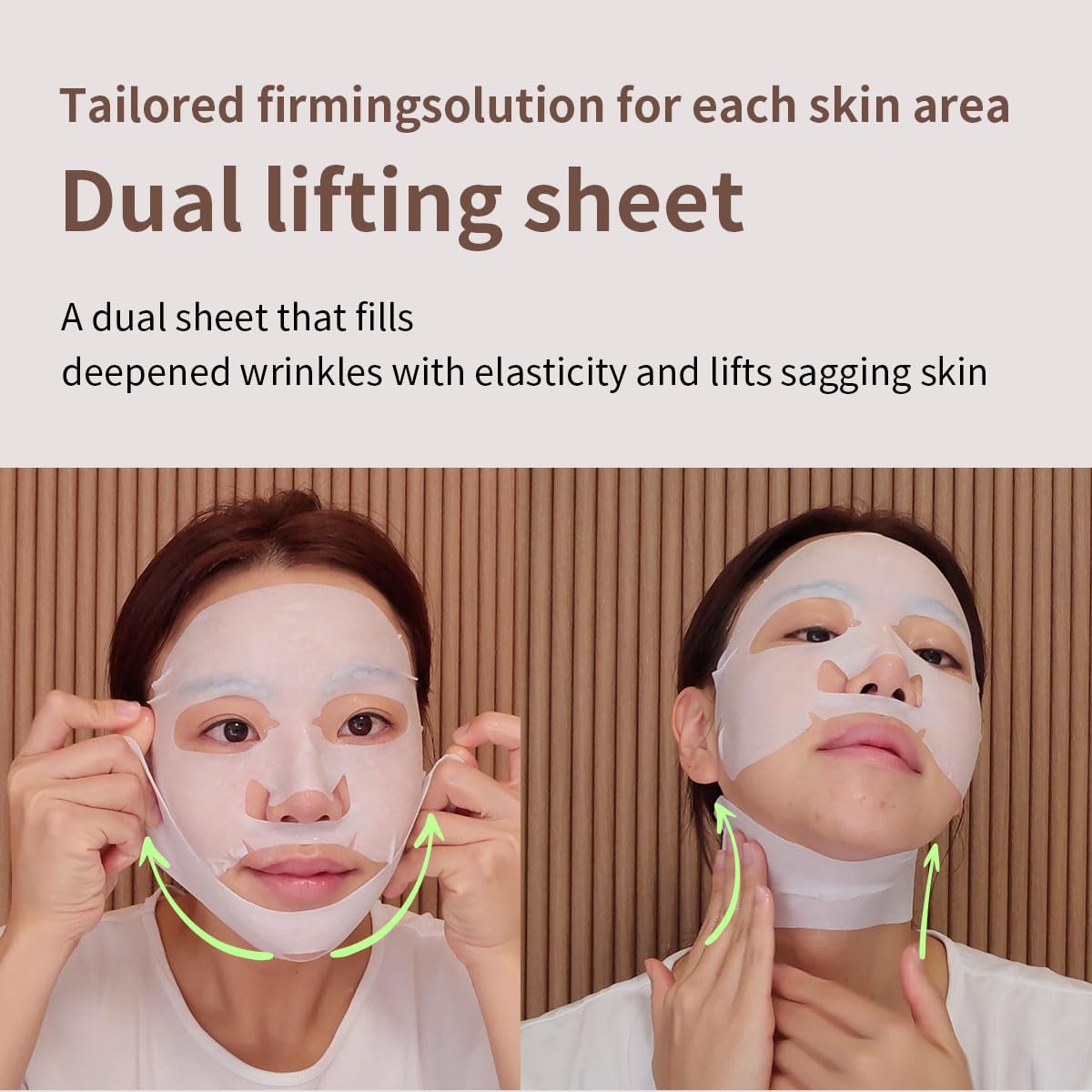 MEDIHEAL lifting mask in a beauty setting