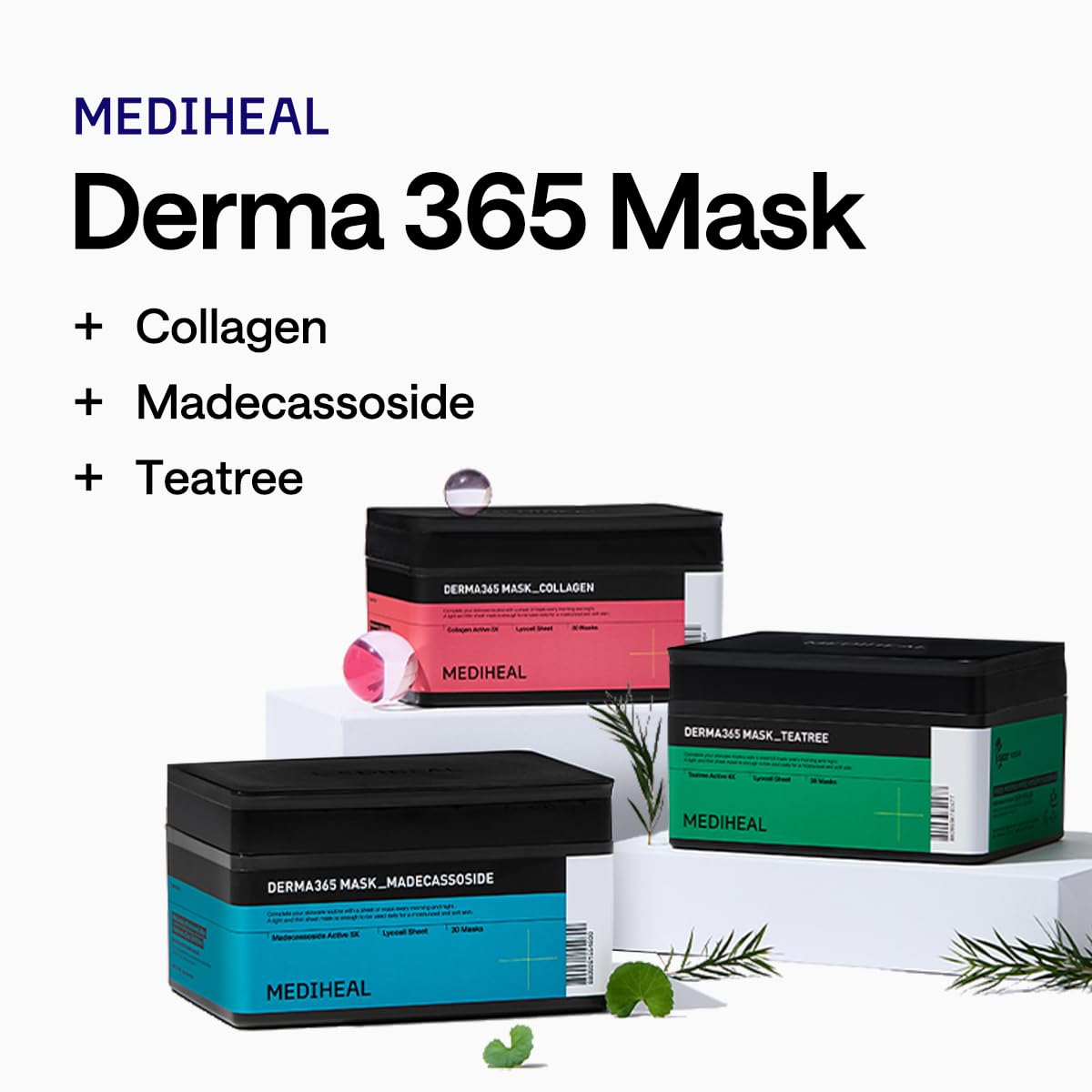 MEDIHEAL Madecassoside Derma 365 Daily Face Mask ingredients