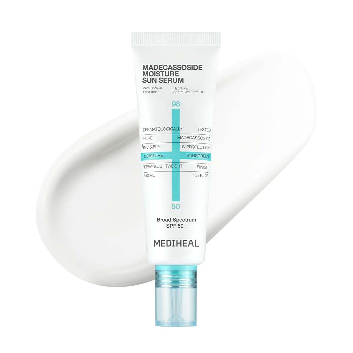 MEDIHEAL Madecassoside Moisture Sun Serum SPF 50+ front view