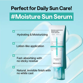 MEDIHEAL Madecassoside Moisture Sun Serum SPF 50+ packaging