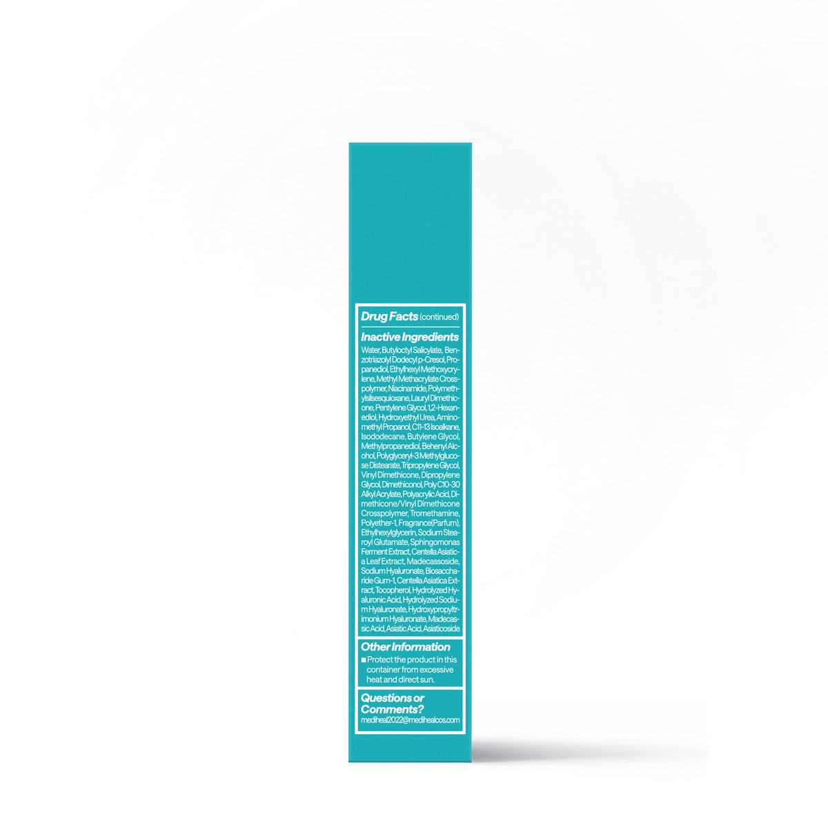 MEDIHEAL Madecassoside Moisture Sun Serum SPF 50+ serum dropper