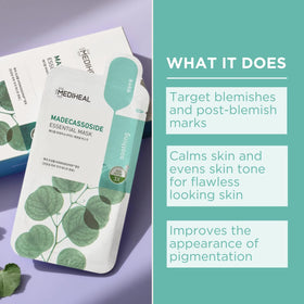 Mediheal Madecassoside Sheet Mask displayed on a flat surface