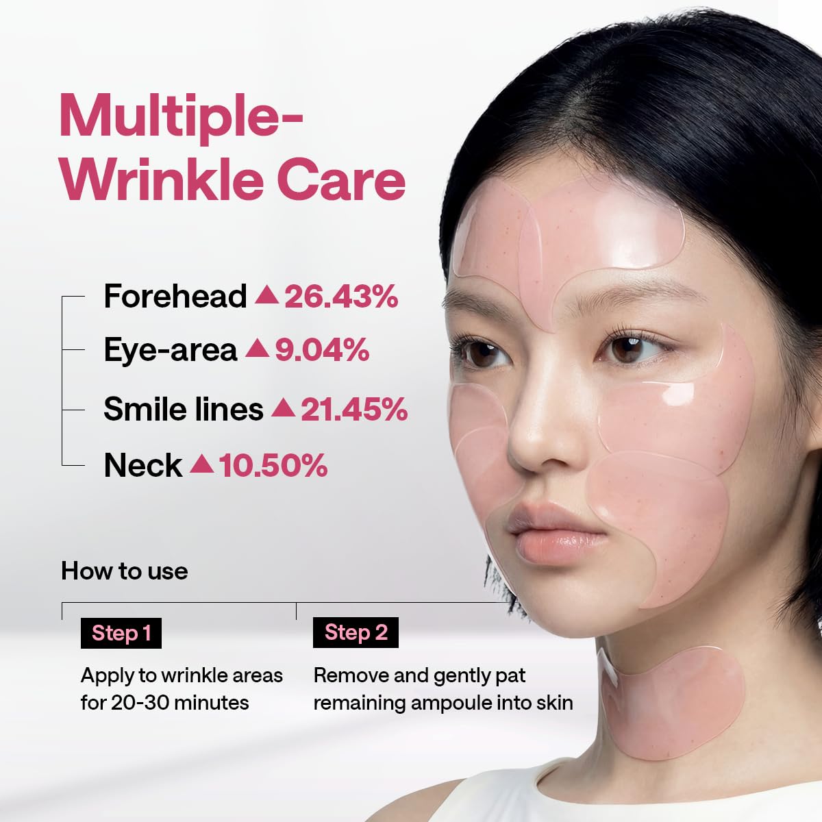 MEDIHEAL Retinol Collagen Eye Patches displayed on a bathroom counter