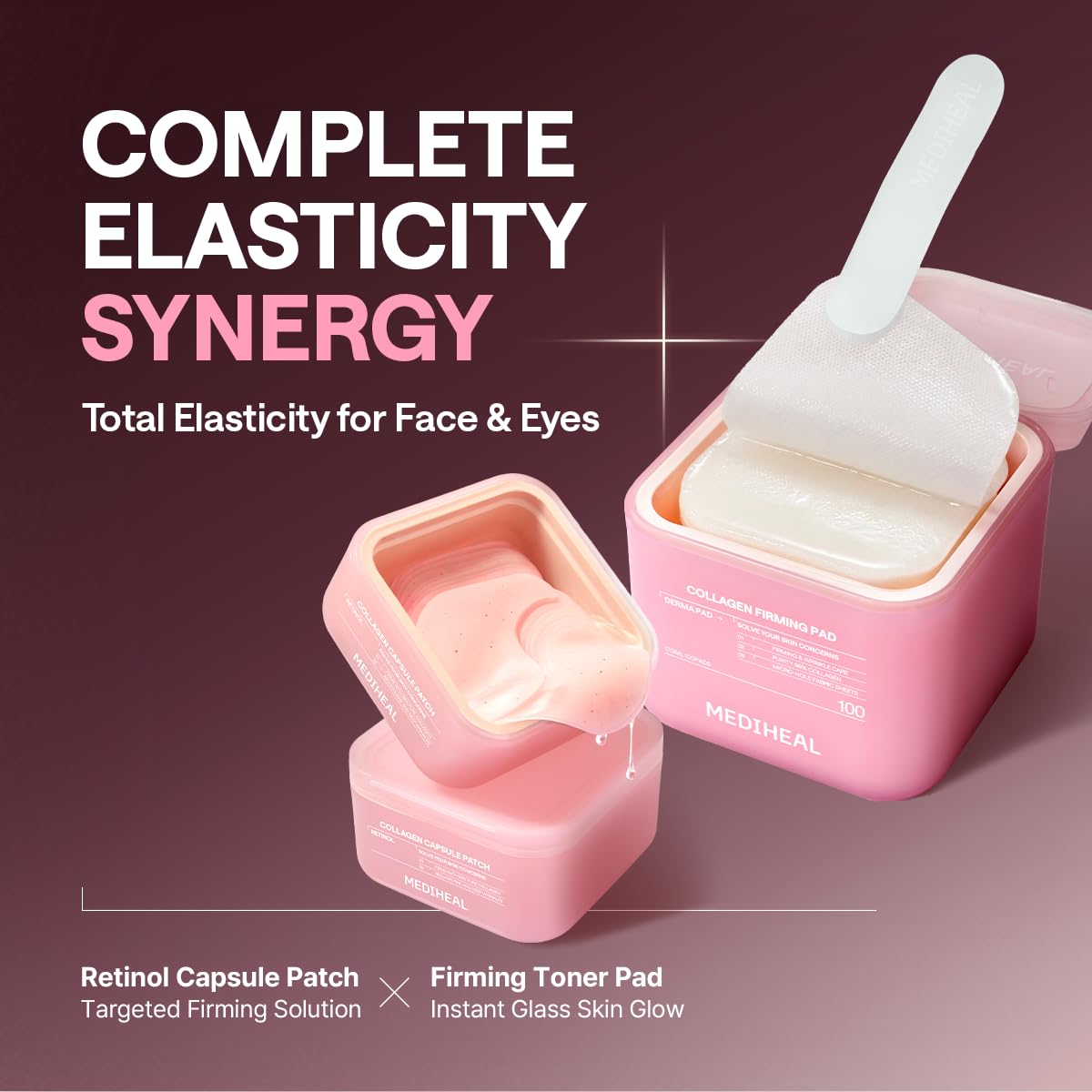 MEDIHEAL Retinol Collagen Eye Patches open container