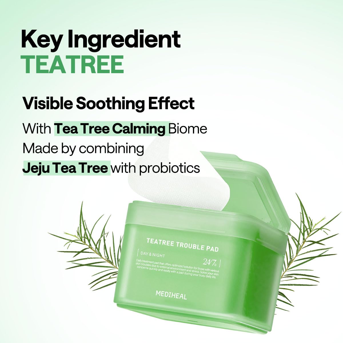MEDIHEAL Toner Pad in use on skin