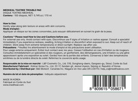 MEDIHEAL Toner Pads with ingredients list