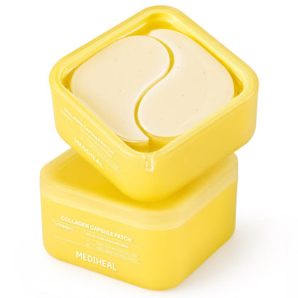 MEDIHEAL Vitamin C Collagen Capsule Eye Patches front view packaging