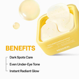 MEDIHEAL Vitamin C Collagen Eye Patches showing texture and design