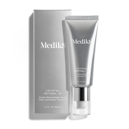Medik8 Crystal Retinal 10 Night Serum front view with packaging