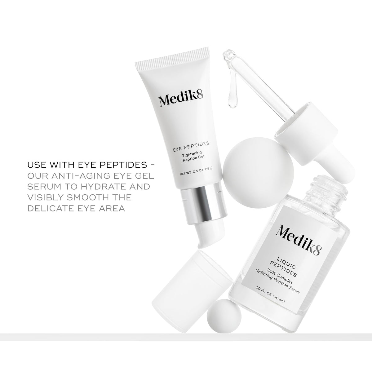 Medik8 Liquid Peptides Serum close-up of pump