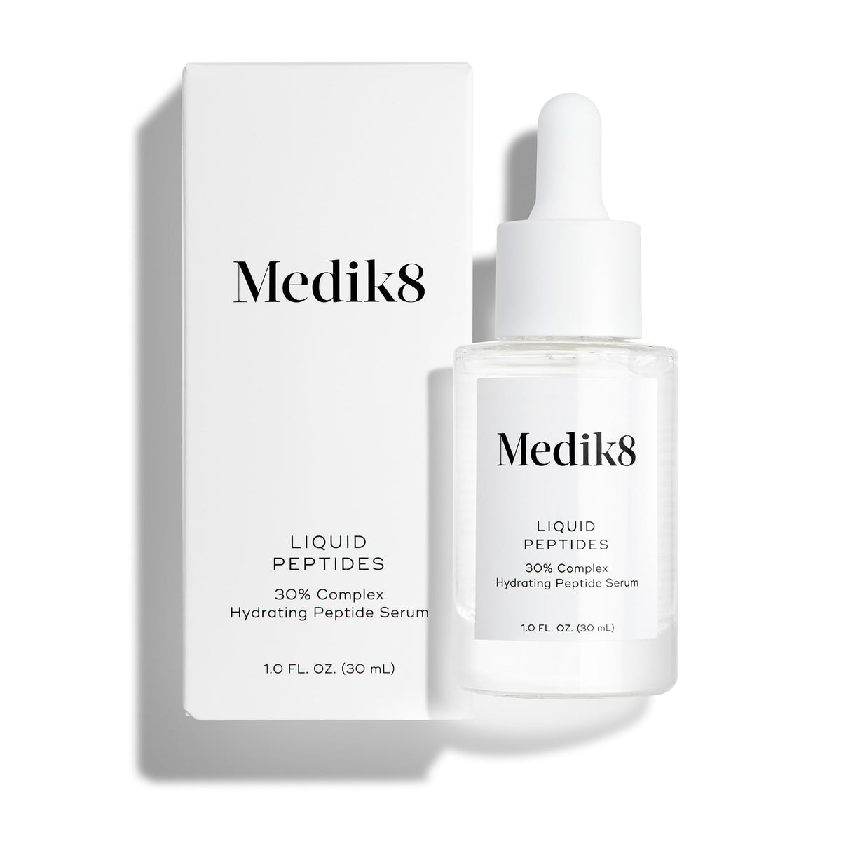 Medik8 Liquid Peptides Serum front view with packaging