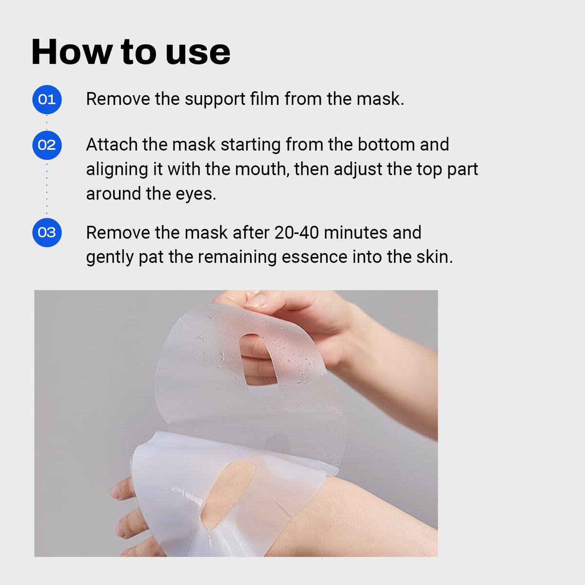 MEDITHERAPY Bluelayer Water Dome Mask on a vanity table