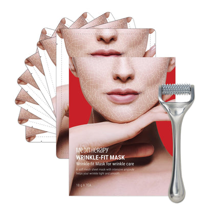 MEDITHERAPY Wrinkle-fit Mask and Facial Roller front view