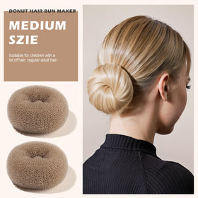 Medium donut hair bun makers from Teenitor