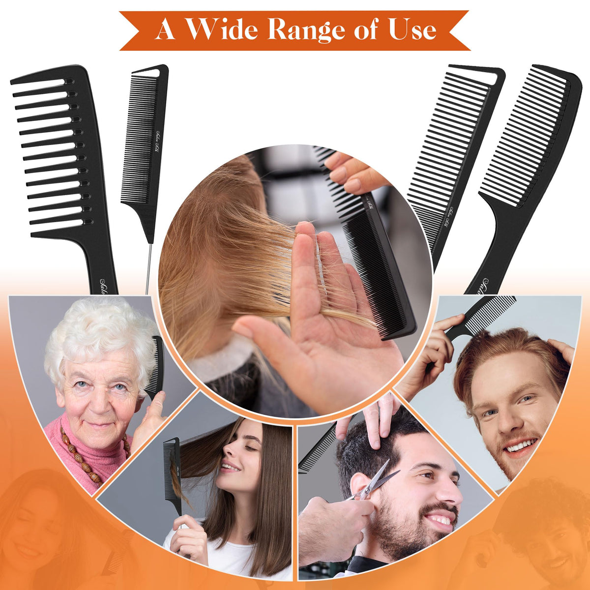 Medium tooth comb from SALON SILK set