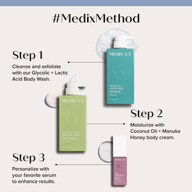 Medix 5.5 Argan Oil + Coconut Oil Skin Care Set with natural ingredients