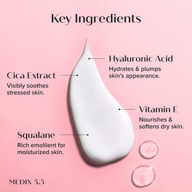 Medix 5.5 Collagen Cream ingredients list on packaging
