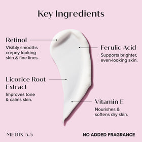 Medix 5.5 Collagen Peptides Cream application on skin