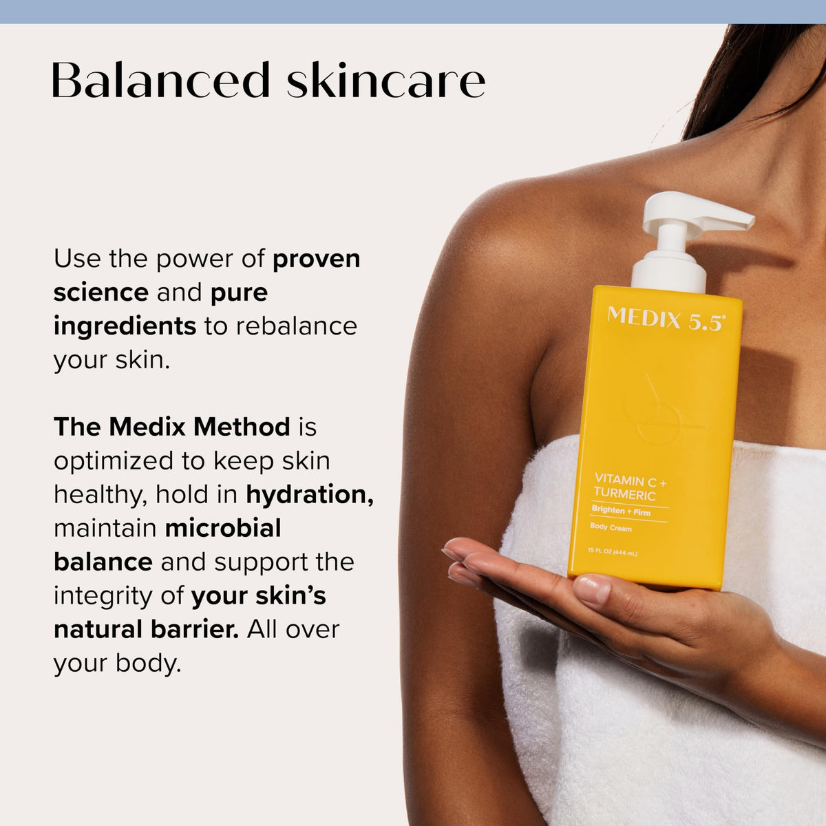 Medix 5.5 Firming Retinol Body Lotion and Vitamin C Cream packaging