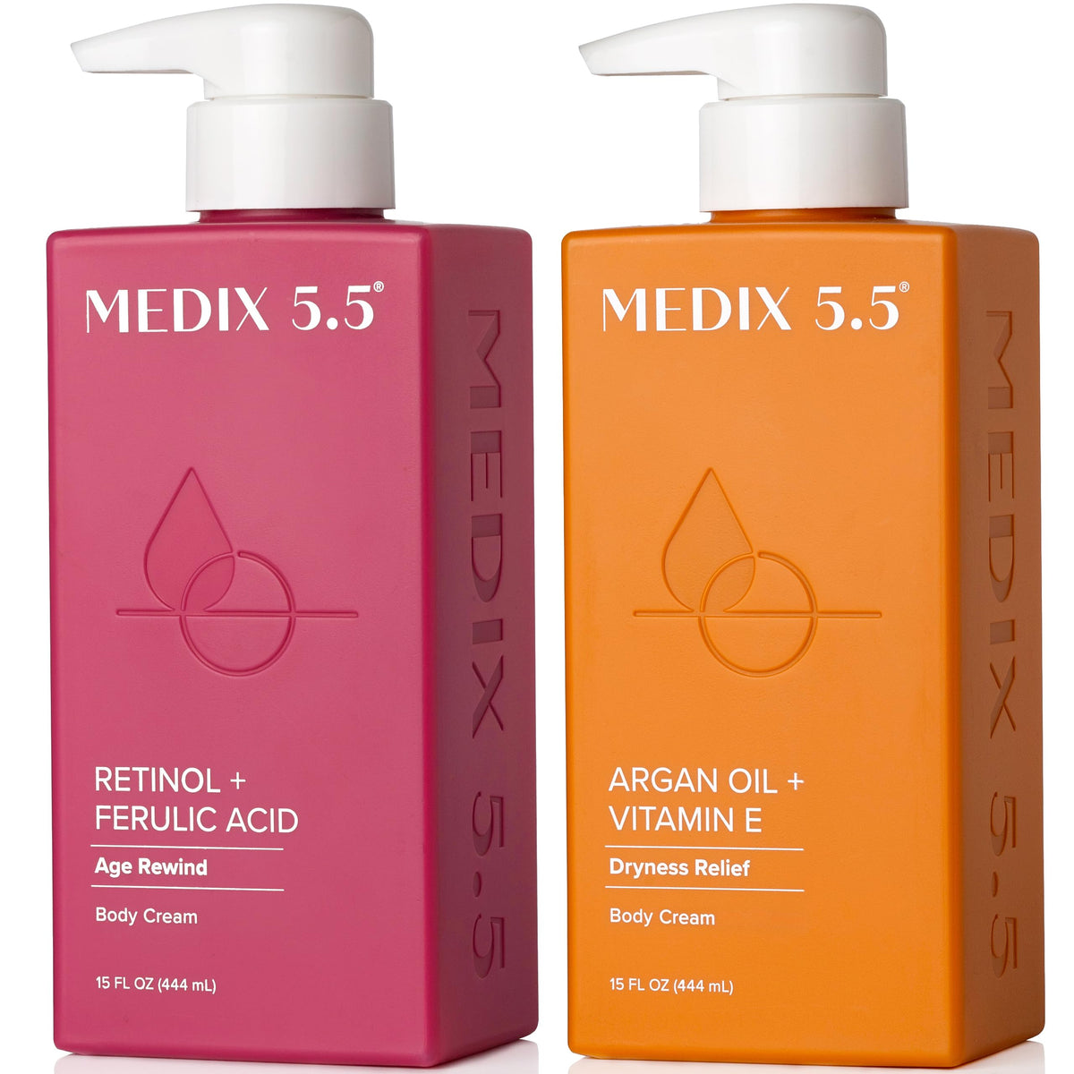 Medix 5.5 Retinol Body Lotion front view with packaging