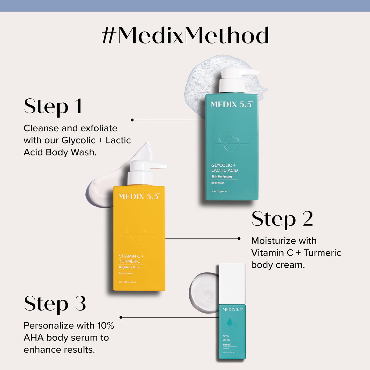 Medix 5.5 Vitamin C Body Cream tube with label