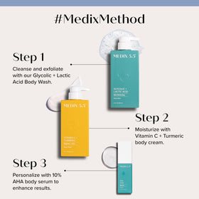 Medix 5.5 Vitamin C Body Cream tube with label