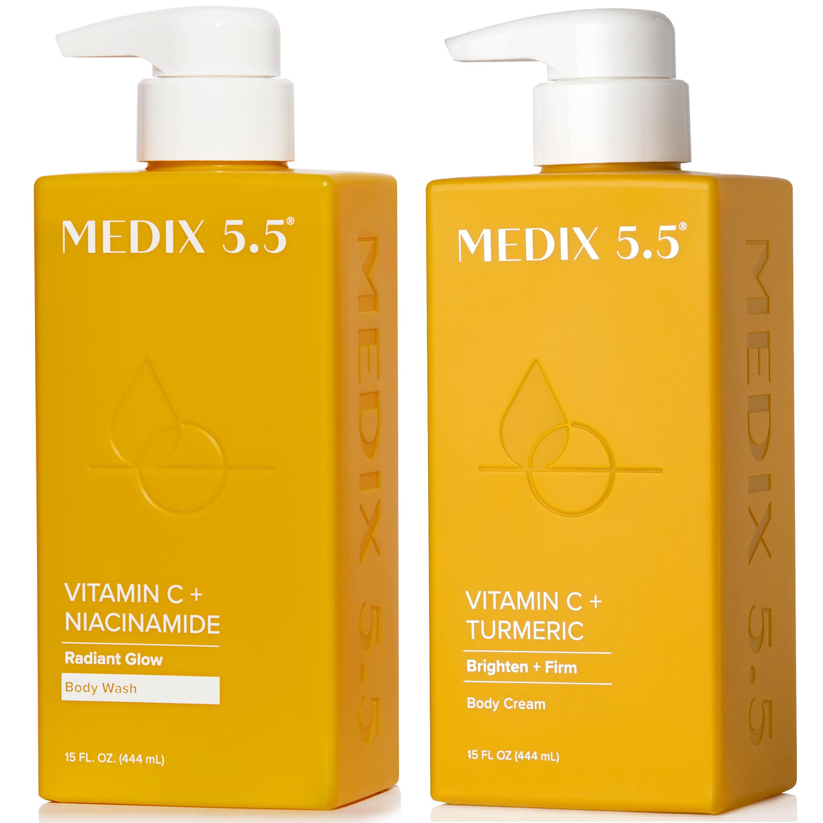 Medix 5.5 Vitamin C Body Wash front view with citrus scent