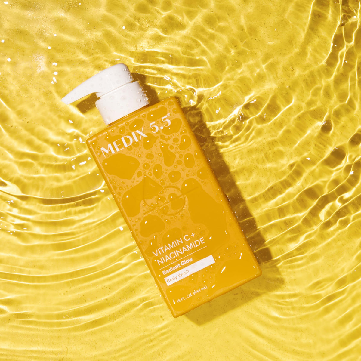 Medix 5.5 Vitamin C Body Wash in bathroom setting