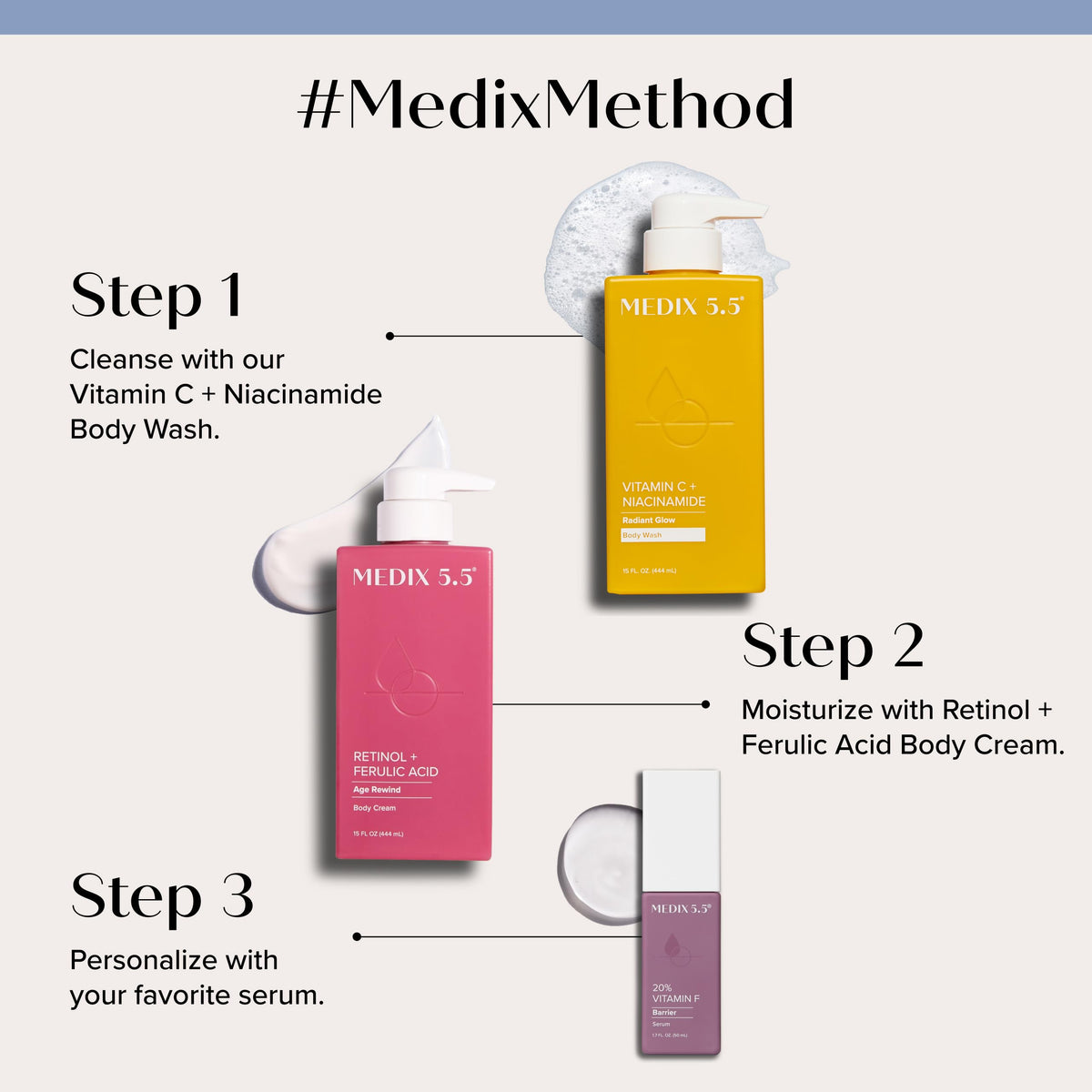 Medix 5.5 Vitamin C Body Wash with fresh citrus fruits