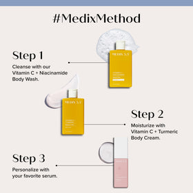 Medix 5.5 Vitamin C Cream Body Lotion 3oz lifestyle scene