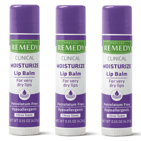 Medline Remedy Clinical Lip Balm Citrus Scent 3 Count packaging front view