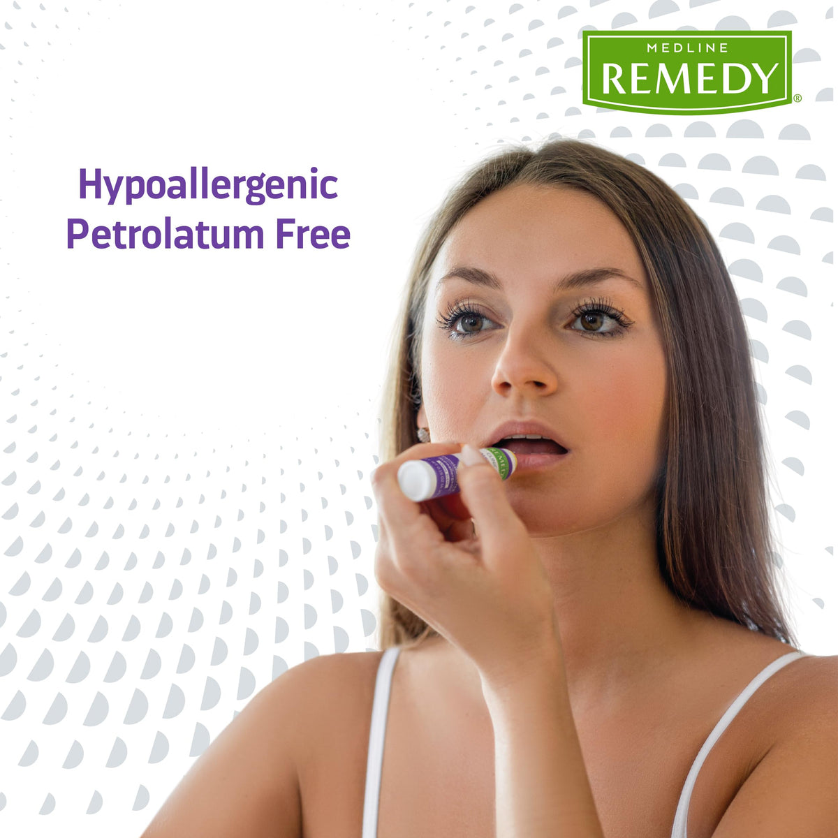 Medline Remedy Clinical Lip Balm on a bedside table