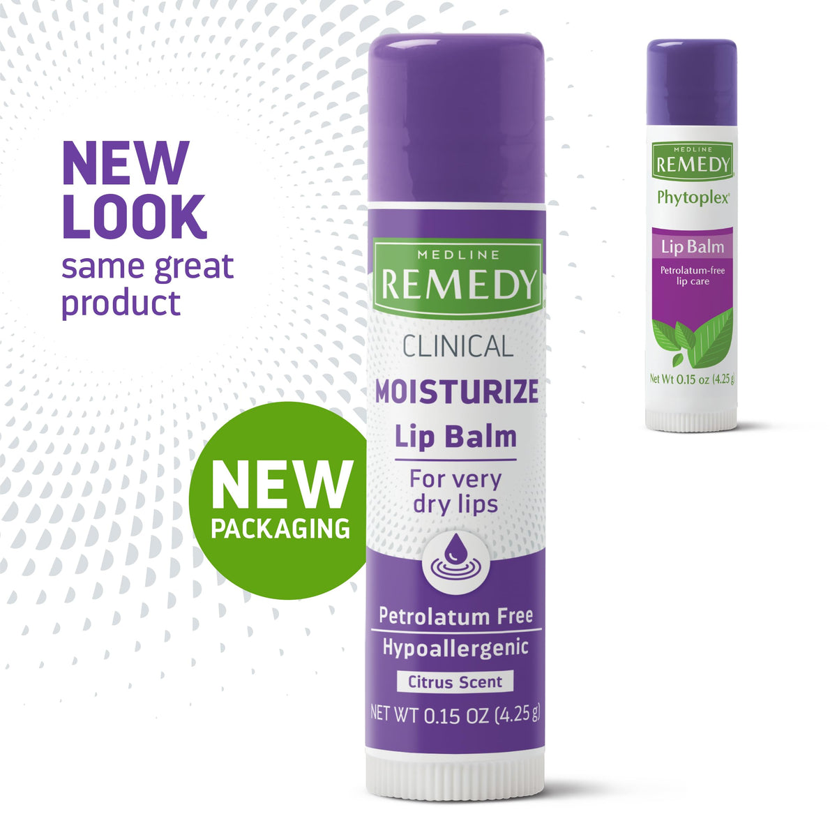 Medline Remedy Clinical Lip Balm stick with citrus scent