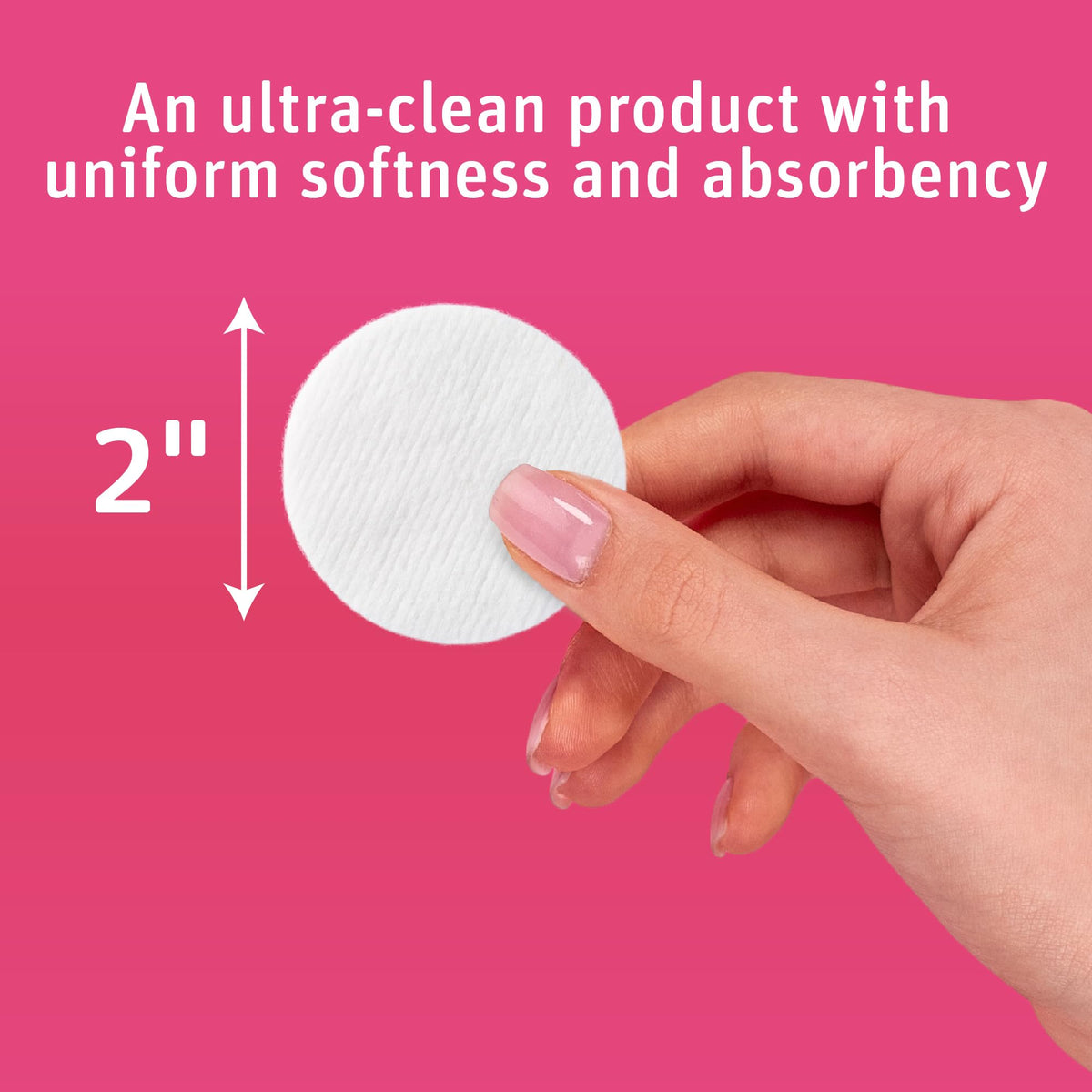 Medline Simply Soft Cotton Rounds smooth surface for makeup application