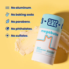 Megababe Beachy Pits Deo Sea Breeze application