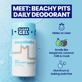 Megababe Beachy Pits Deo Sea Breeze packaging