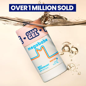 Megababe Rosy Pits Deodorant ingredients list on packaging