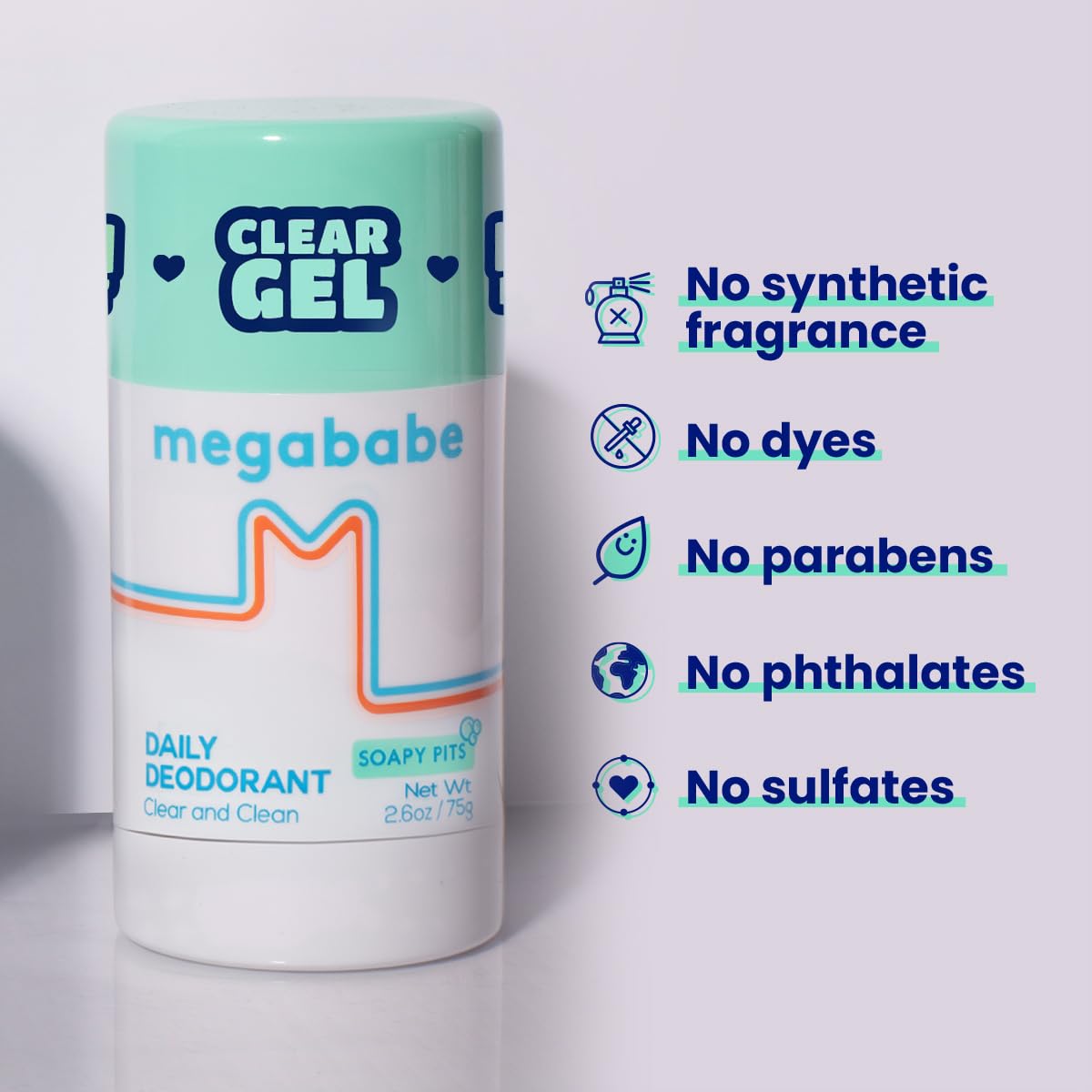 Megababe Soapy Pits Daily Deodorant Fresh Scent application