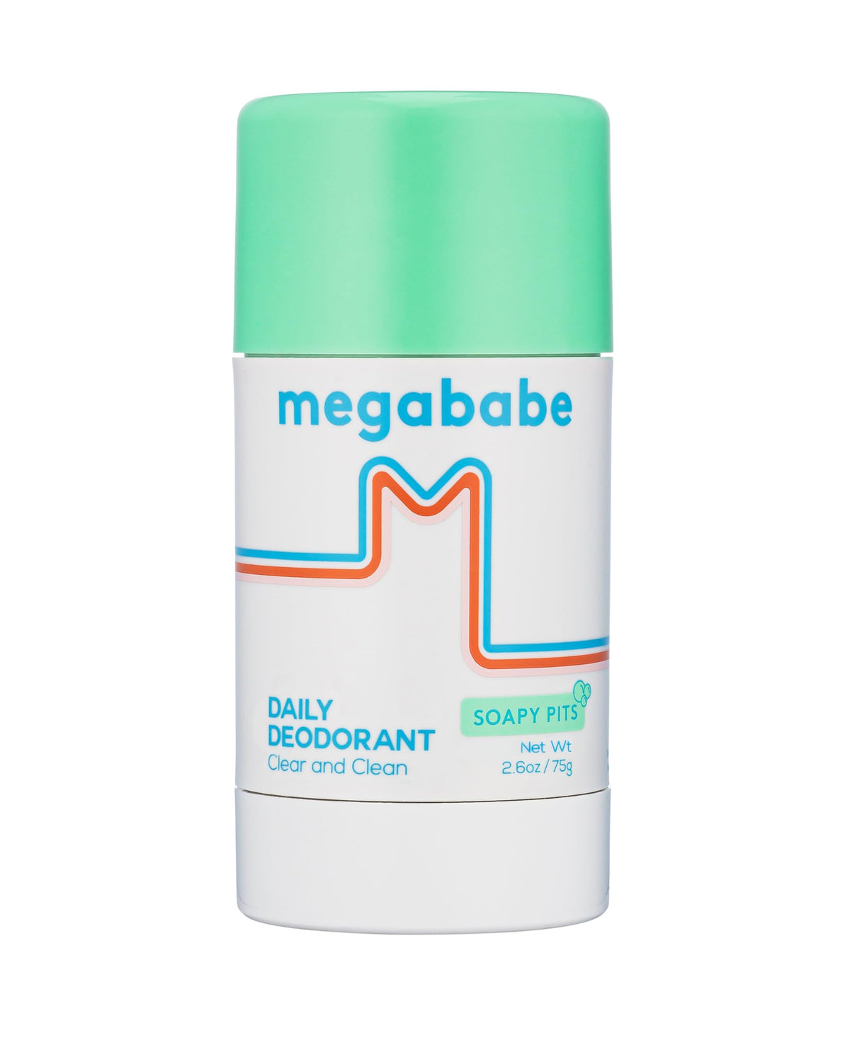 Megababe Soapy Pits Daily Deodorant Fresh Scent front view