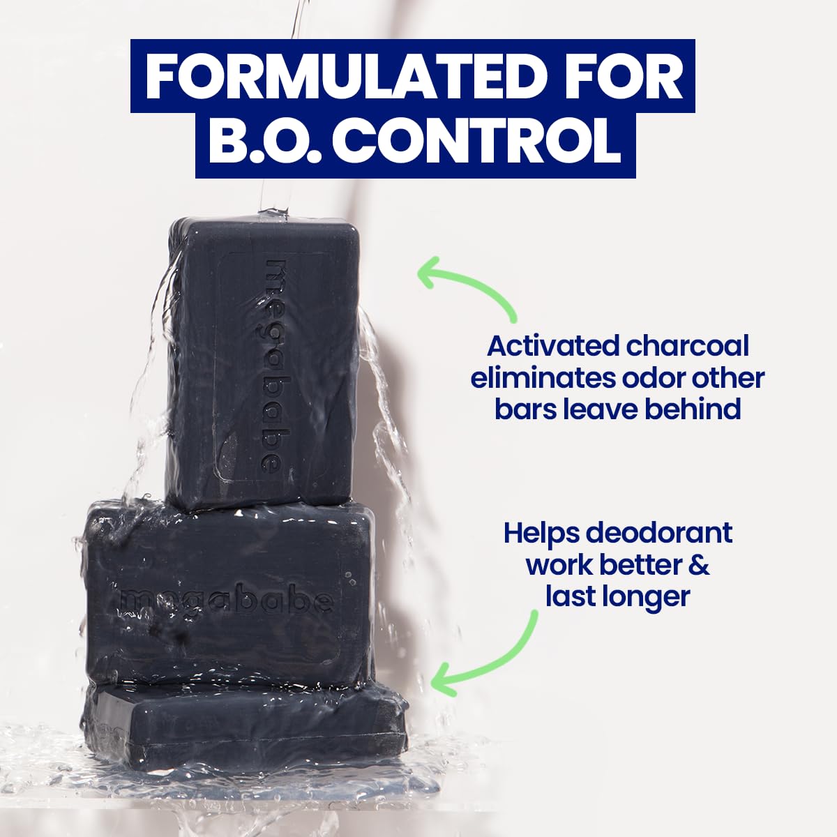 Megababe Space Bar Charcoal Underarm Soap packaging