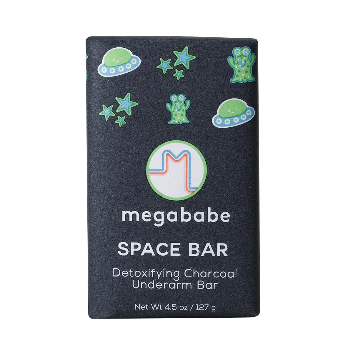 Megababe Space Bar Detox Charcoal Underarm Bar front view